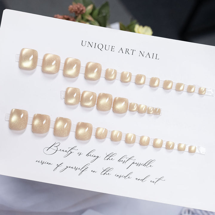 Elegant Metallic Nail Art