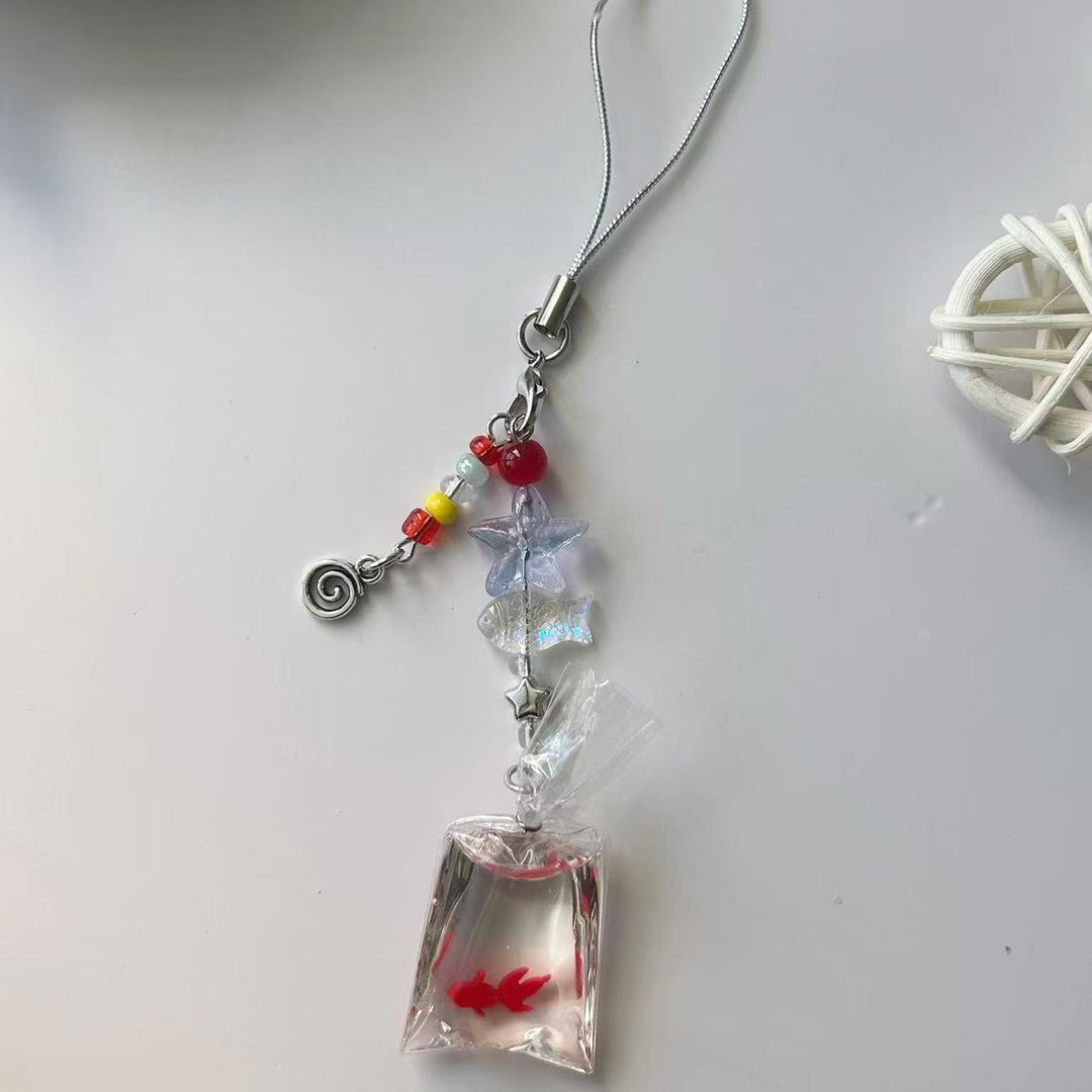 Decorative Goldfish Charm Phone Lanyard Kalsten