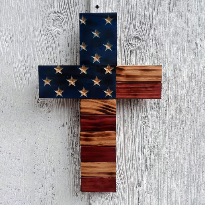 Inspirational Wooden Wall Cross