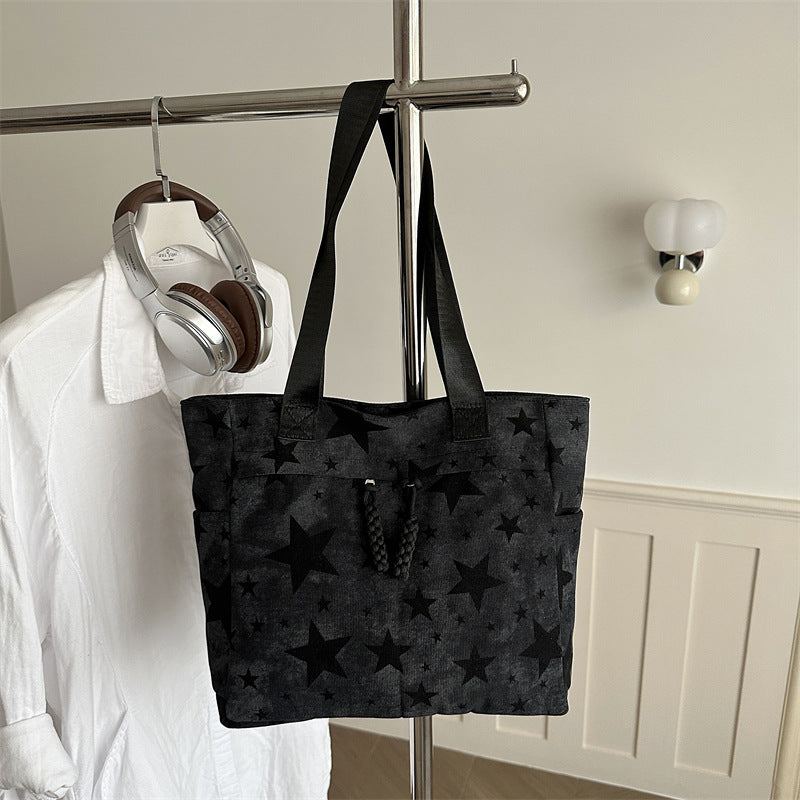 Stylish Star-Patterned Tote Bag