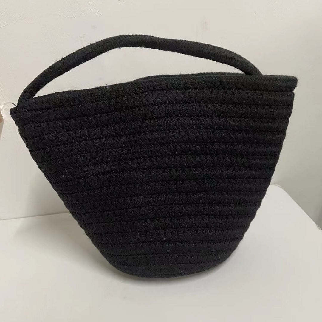 Hand-knotted handbag with stylish textile mix Kalsten