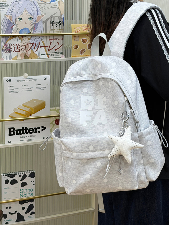 Stylish Star-Print School Backpack Kalsten