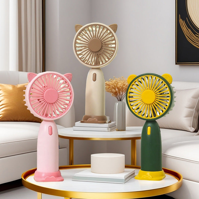 Women's Portable Hand Fan with Cute Animal Design Kalsten