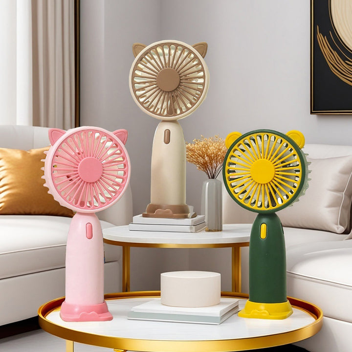 Women's Portable Hand Fan with Cute Animal Design Kalsten