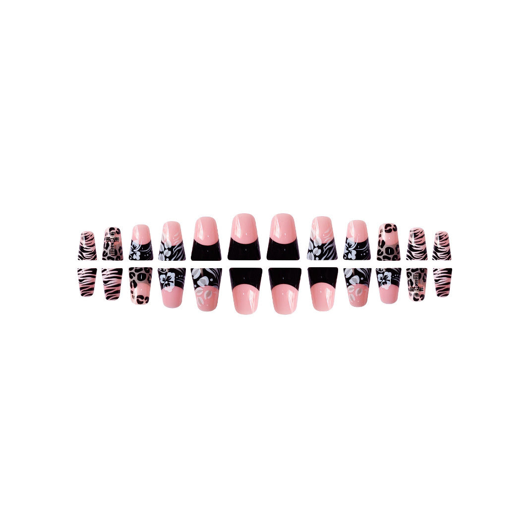 Artistic 3D Floral Press-On Nail Extensions Kalsten