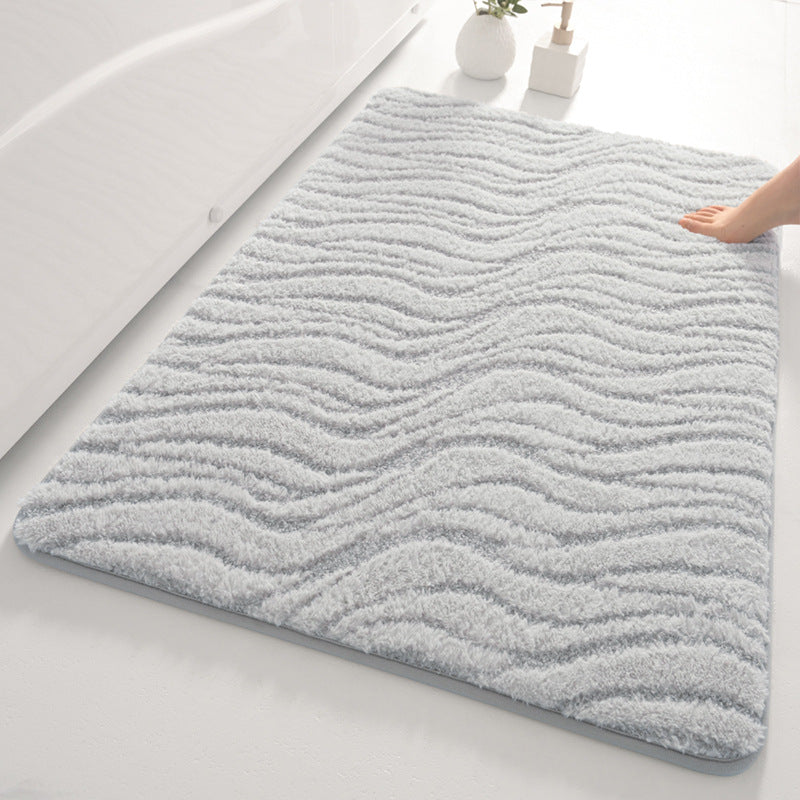 Soft Wave Pattern Bathroom Mat Kalsten