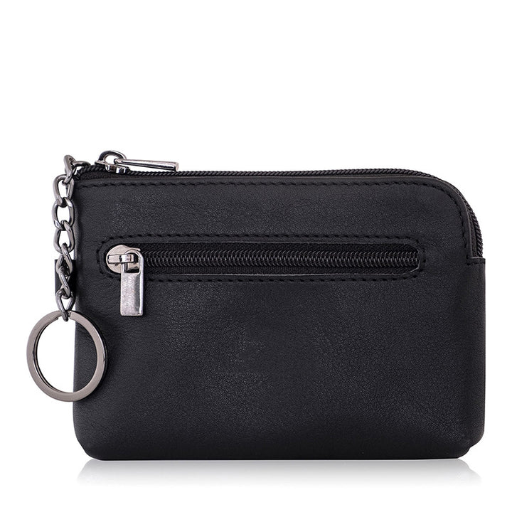 Compact Leather Zippered Cardholder Kalsten