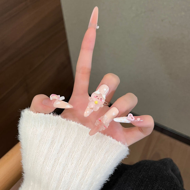 Whimsical 3D Character-Themed Press-On Nail Set Kalsten