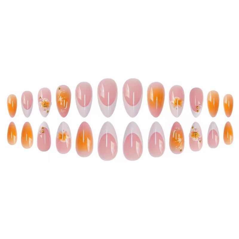Elegant Floral Sculpted Nail Enhancements Kalsten