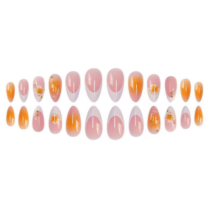 Elegant Floral Sculpted Nail Enhancements Kalsten