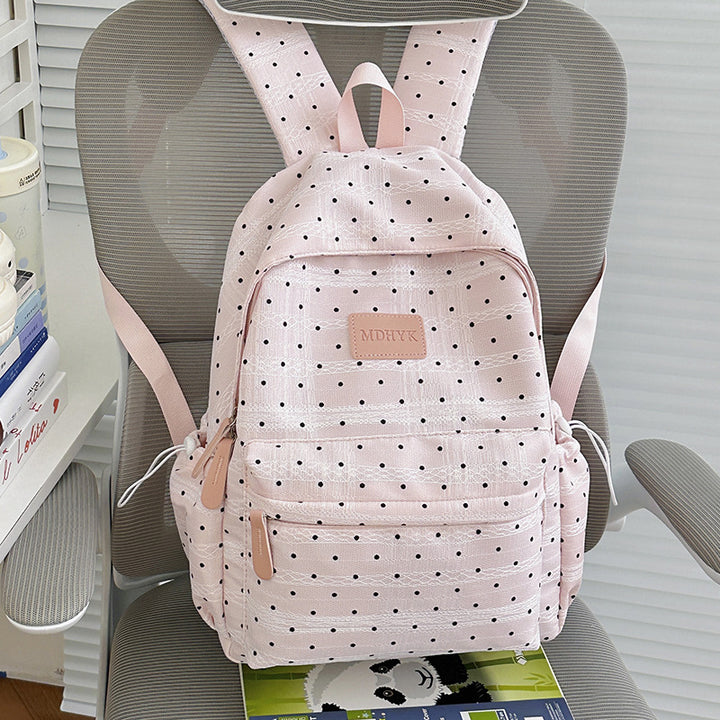Compact Polka Dot Backpack Kalsten