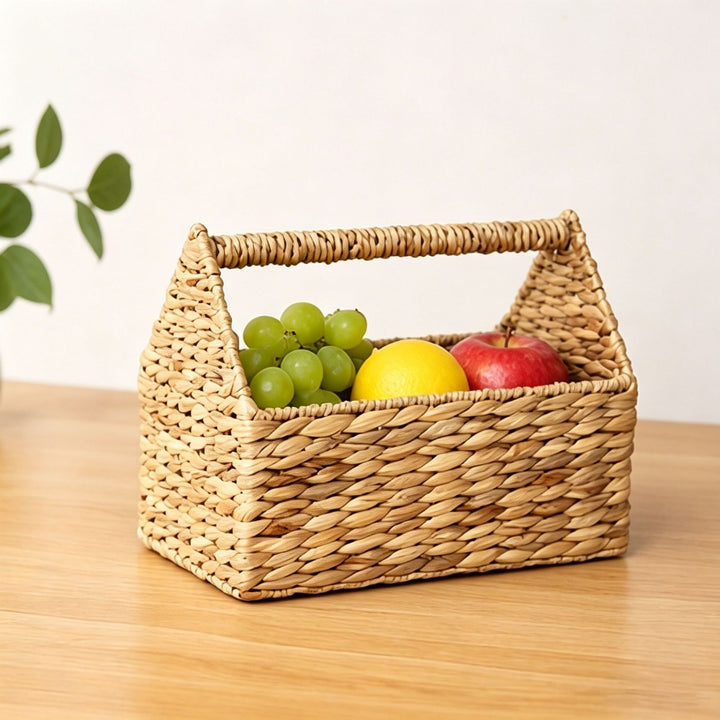 Playful storage basket in the house design