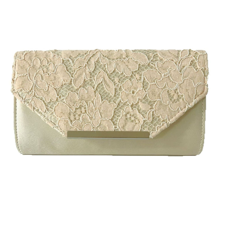 Elegant Floral Lace Evening Clutch