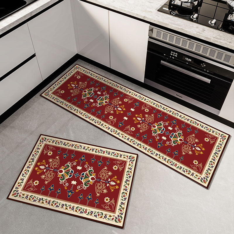 Floral Patterned Kitchen Runner Mat Kalsten