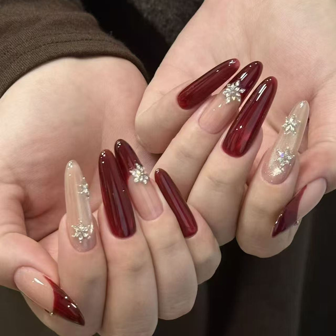 Elegant Stiletto Nail Art Enhancements