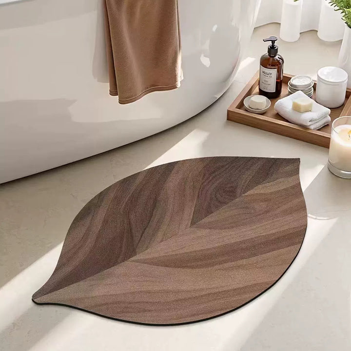 Leaf-Shaped Bath Mat