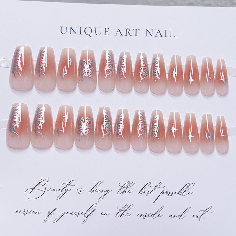 Decorative Stiletto Press-On Nail Art