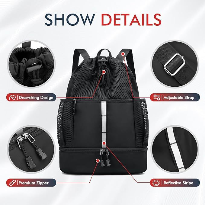 Expandable Mesh Gym Backpack Kalsten