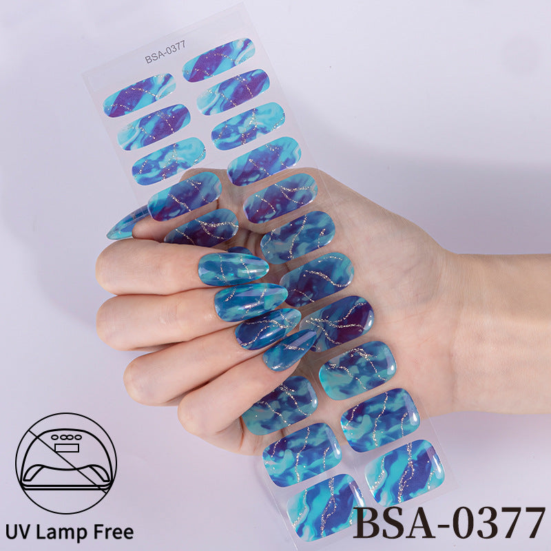 Sparkling Gift-Themed Nail Art Wraps