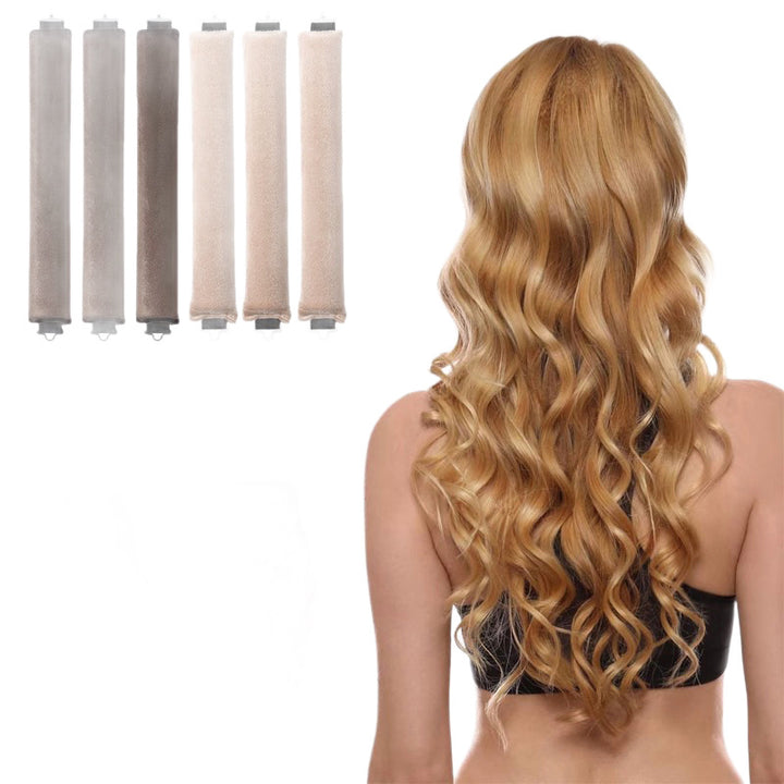 Satin Sleep Cap and Hair Rollers
