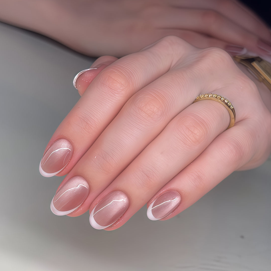 Elegant French Tip Press-On Nails Kalsten 1789389459
