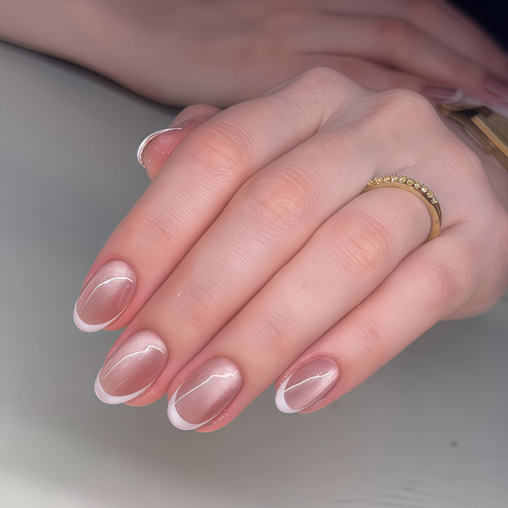 Elegant French Tip Press-On Nails Kalsten 1789389459