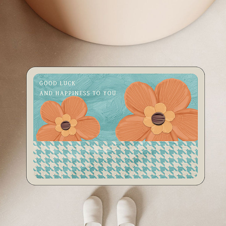 Floral Welcome Mat