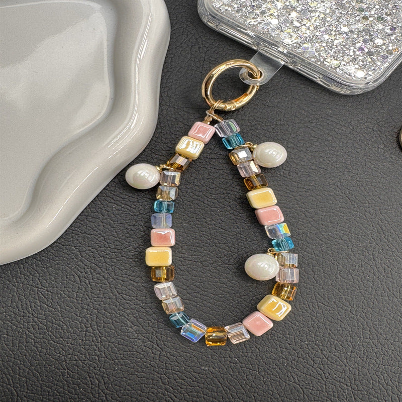 Colorful Beaded Phone Charm Lanyard Kalsten