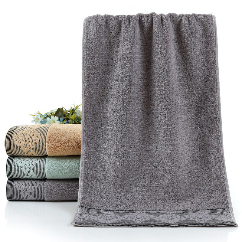 Ladies luxurious terry bath towel with elegant lace trim Kalsten