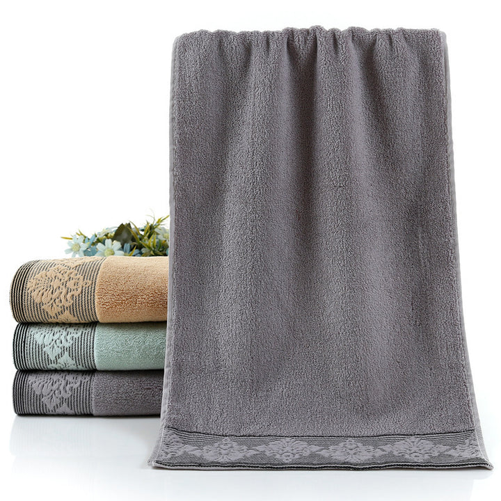 Ladies luxurious terry bath towel with elegant lace trim Kalsten