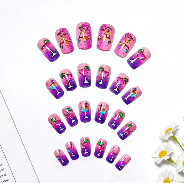 Summer Cocktail Nail Art Kalsten