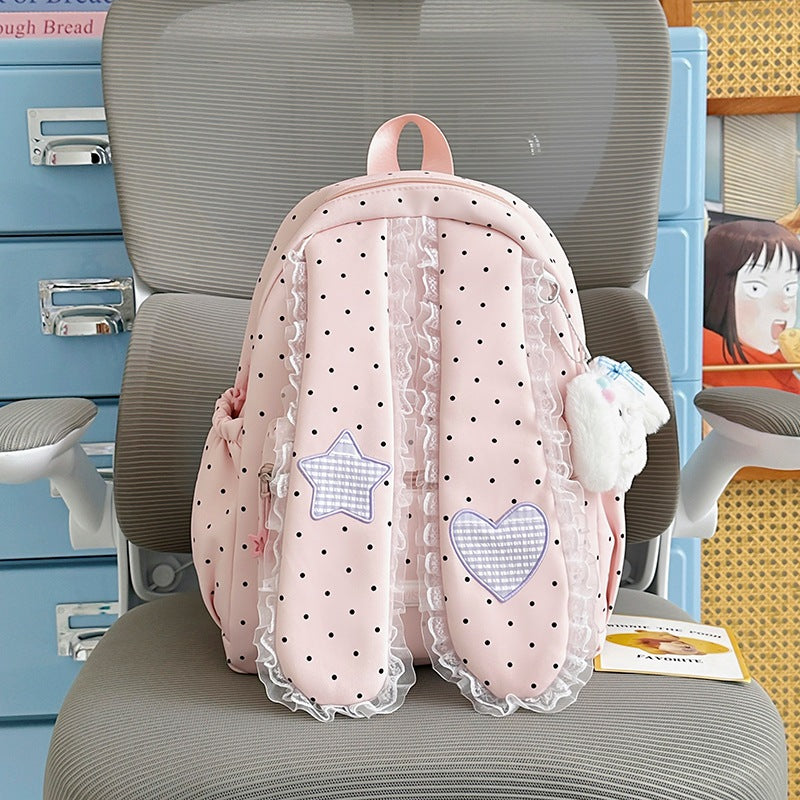 Cute Bunny-Ear Drawstring Backpack Kalsten