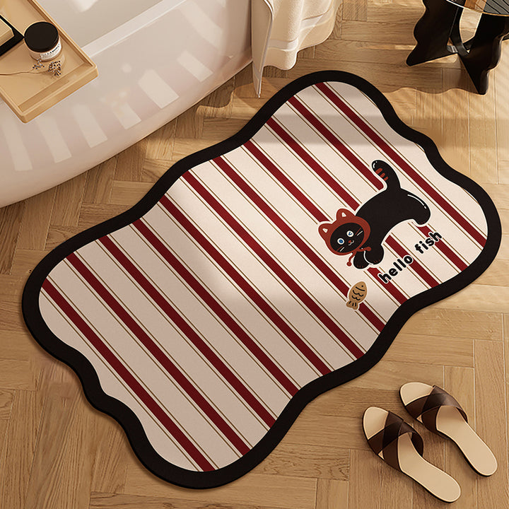 Cute Panda-Themed Bath Mat Kalsten