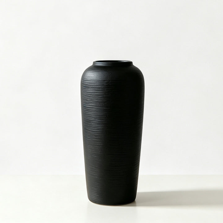 Textured Ceramic Decorative Floor Vase Kalsten