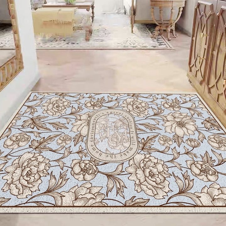 Floral Patterned Decorative Area Rug