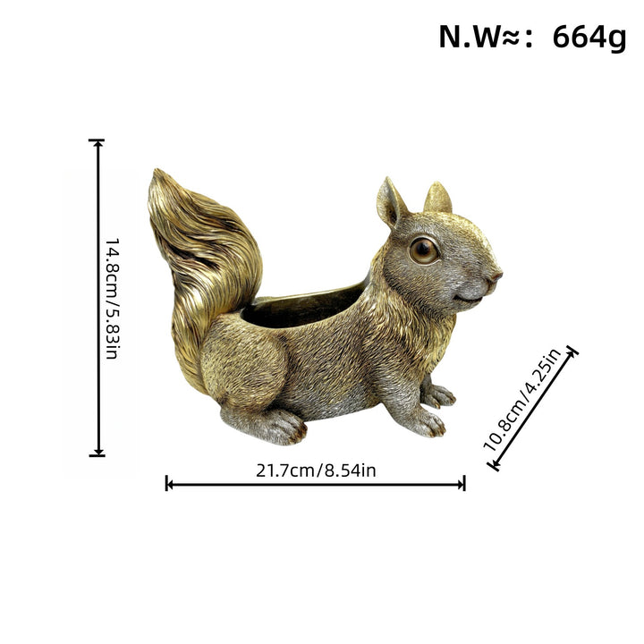 Squirrel-shaped planter Kalsten