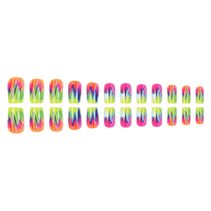 Vibrant Gradient Nail Art Extensions Kalsten