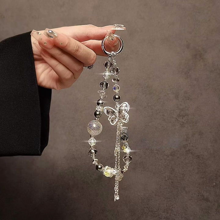 Decorative Crystal Butterfly Charm Keychain Kalsten