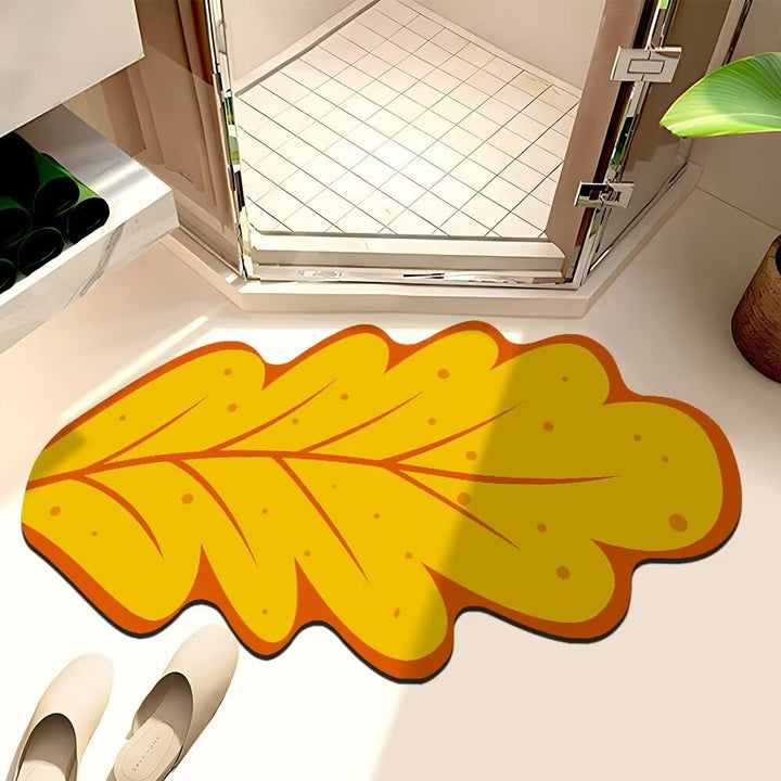 Leaf-Shaped Bath Mat Kalsten