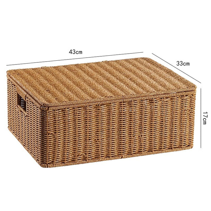 Woven Storage Chest with Lid Kalsten