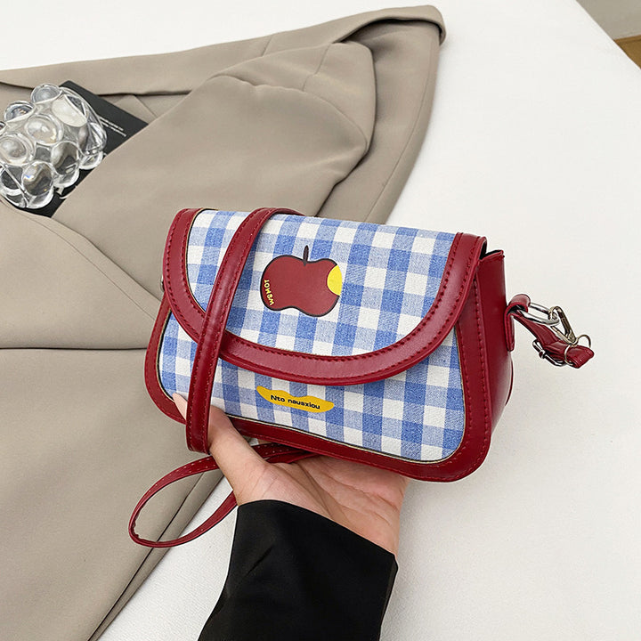 Playful Gingham Pattern Handbag Kalsten