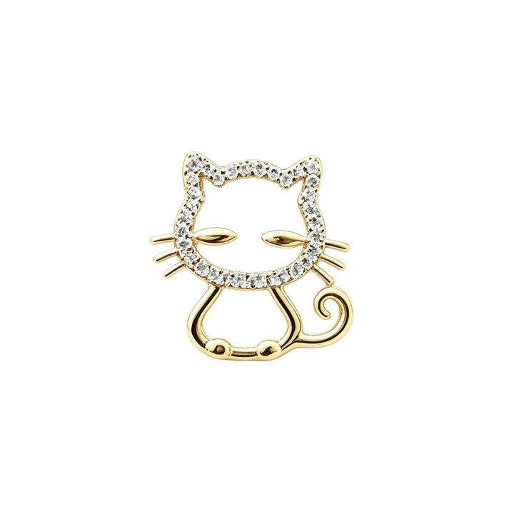 Glittering Cat Brooch Kalsten