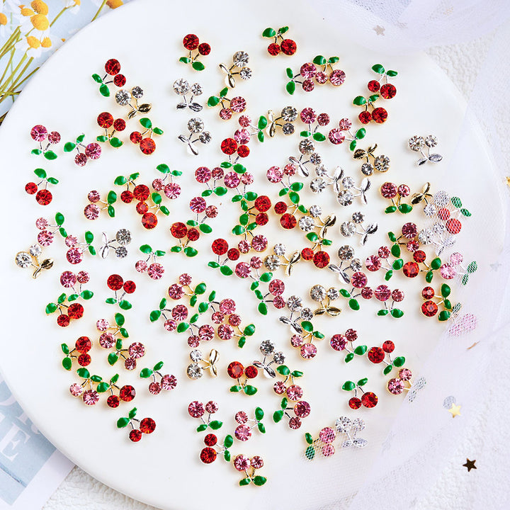 Decorative Cherry Nail Art Charms