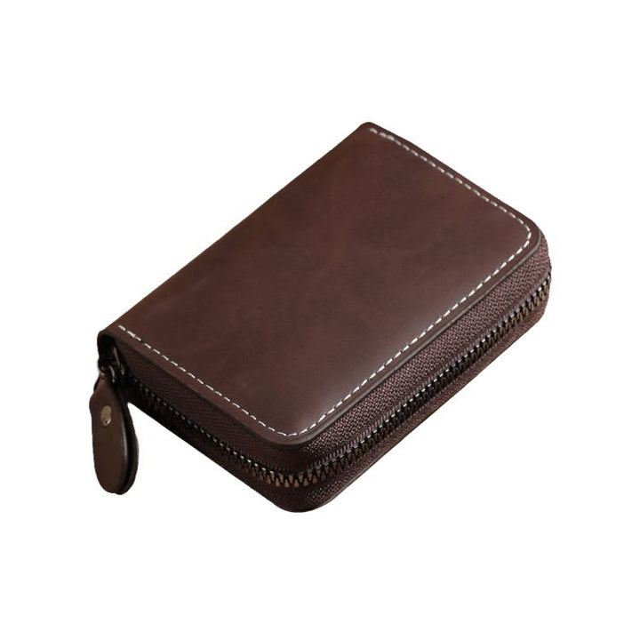 Zippered Leather Wallet