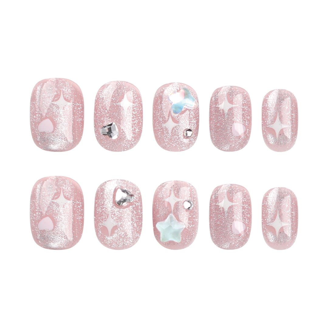 Artful Nail Art with Sparkling Accents Kalsten
