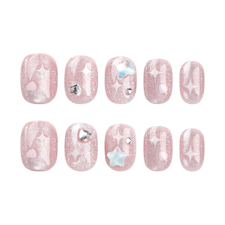 Artful Nail Art with Sparkling Accents Kalsten