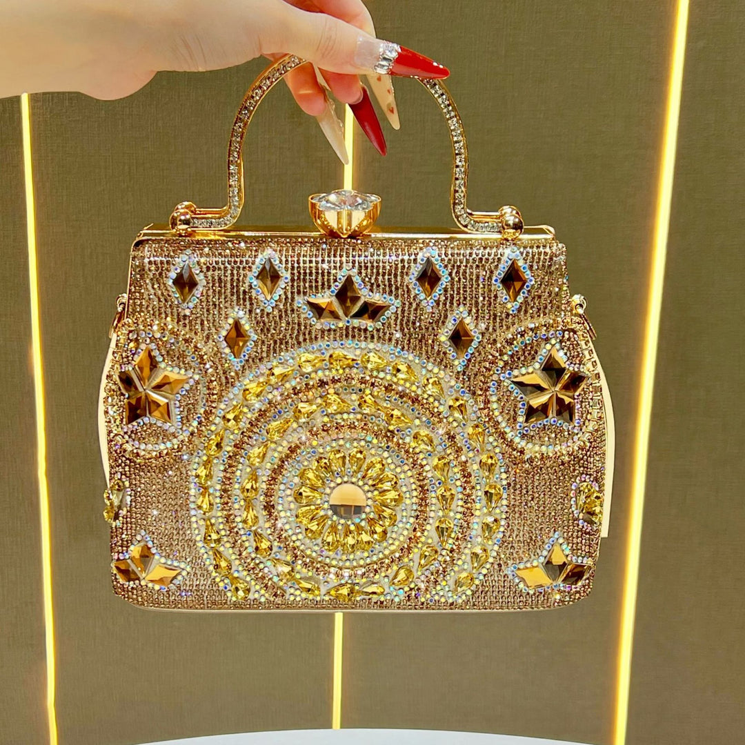 Crystal Embellished Evening Clutch