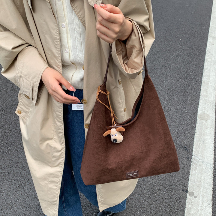 Premium Suede Slouchy Tote Bag Kalsten