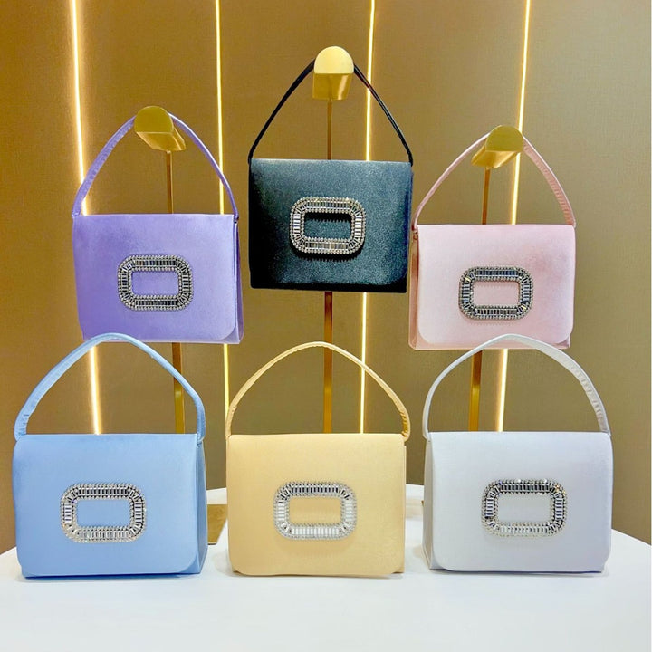 Stylish Satin Evening Handbag