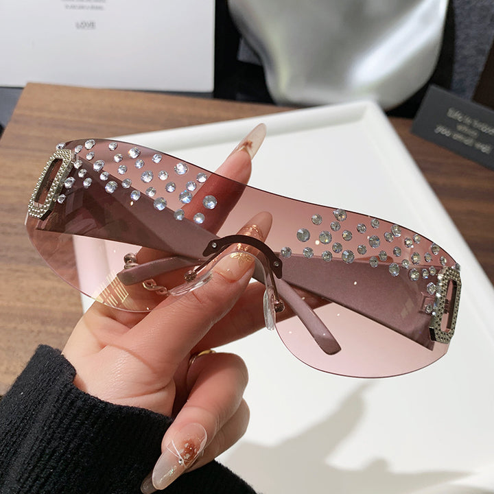 Women's Glamorous Sunglasses with Glitter Accents Kalsten